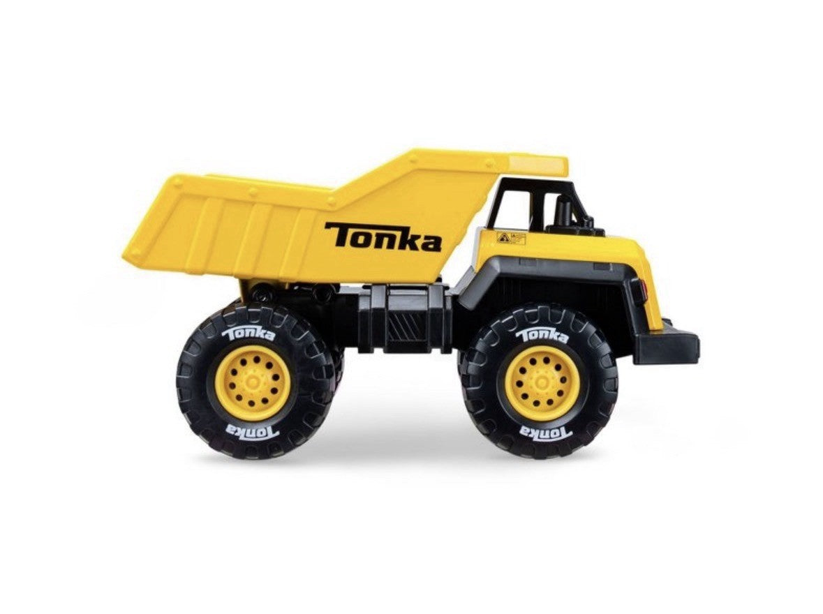 Tonka Classic Dump Truck Yellow Metal & Plastic Movable Parts Construction Toy