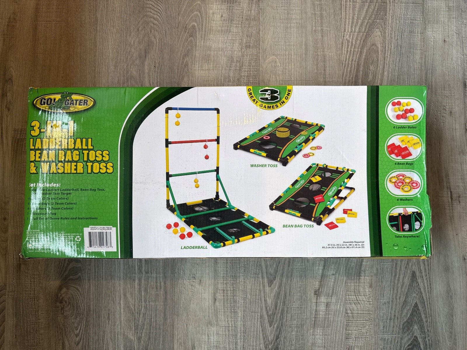 Go Gater 3 in 1 Ladderball, Bean Bag Toss & Washer Toss Sports Set