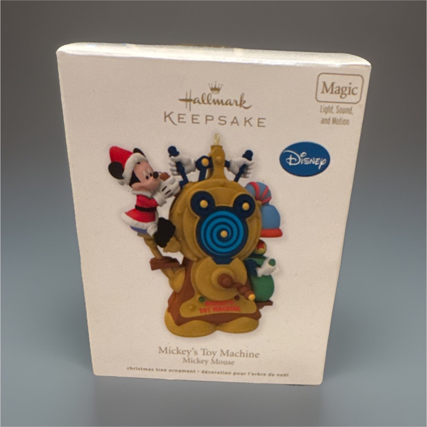 Hallmark Disney Mickey Mouse Magic Light Sound Motion Toy Machine Ornament