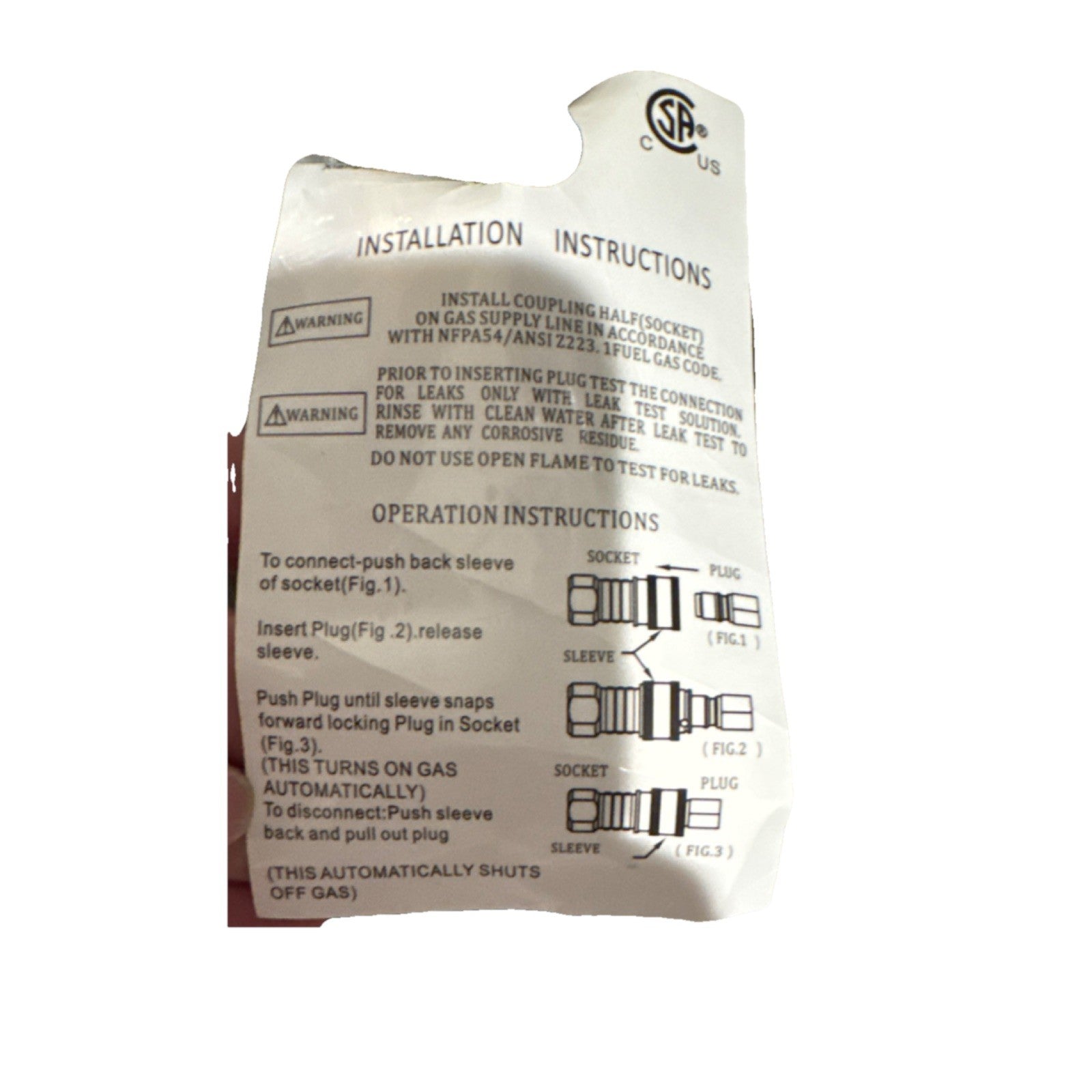 Gas Regulator & Hose Assembly Black Rubber Metal Plastic for Barbecue Grill