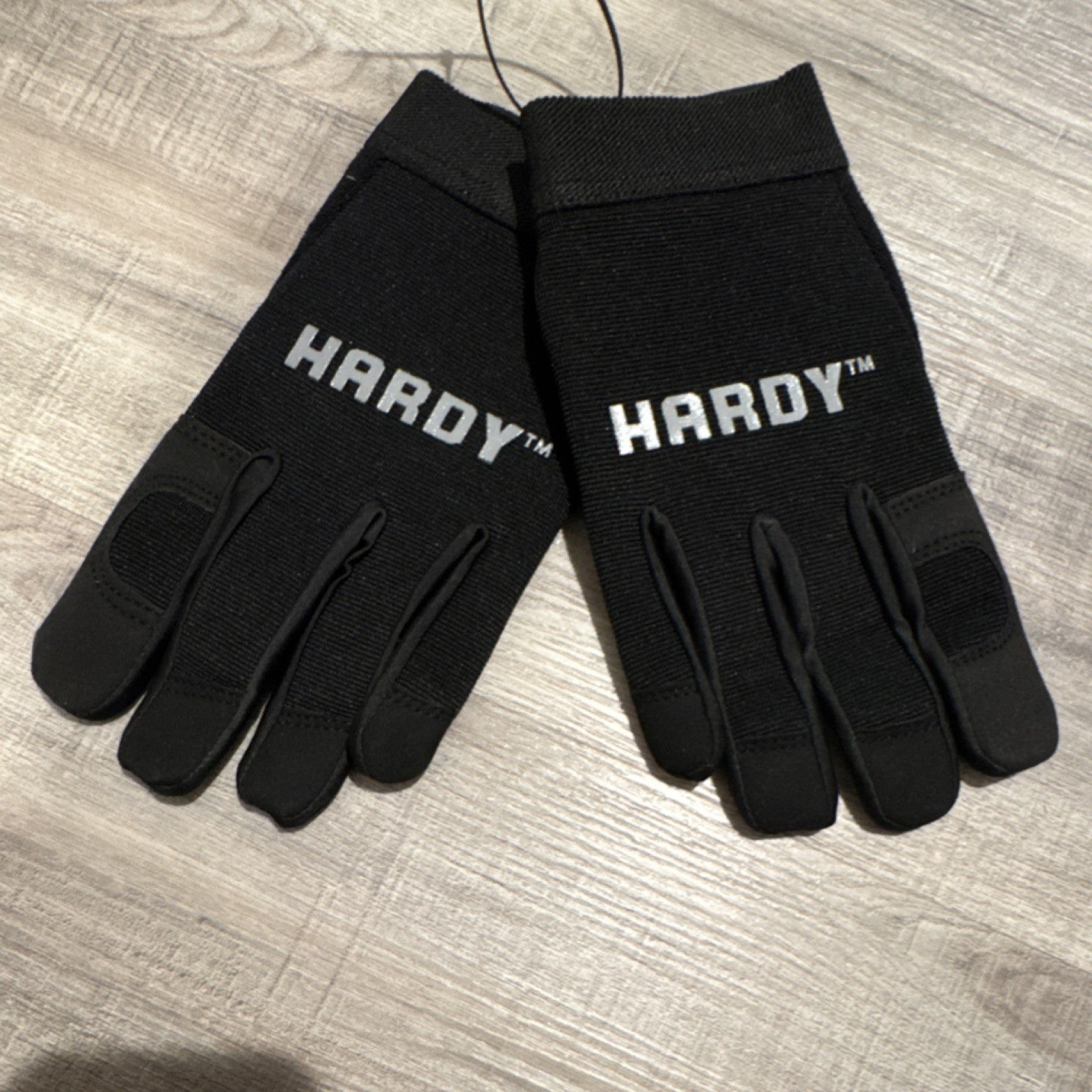 Hardy Black Work Gloves Hand Protection for Adults, large