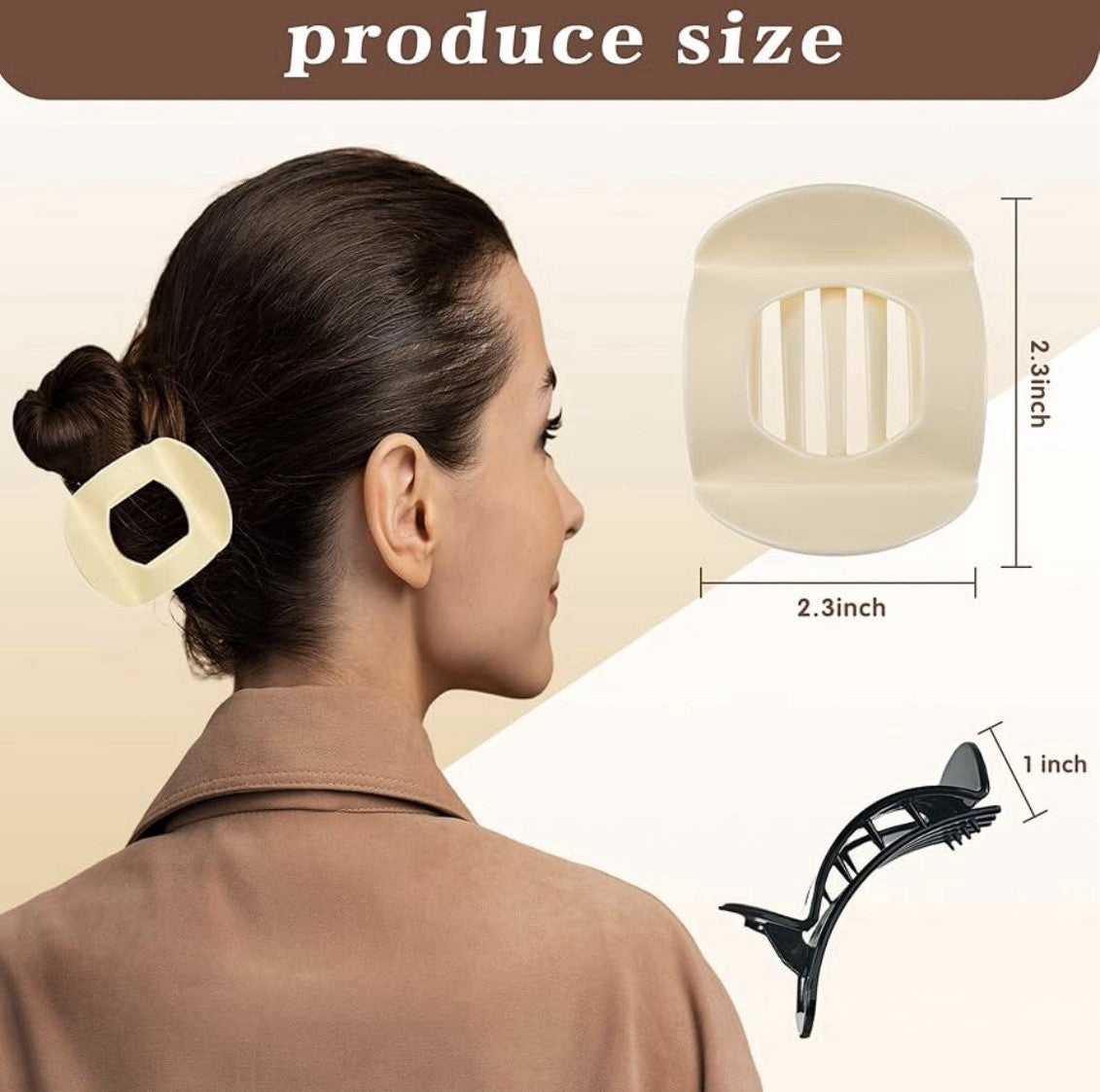 3 Piece Hair Clip Claws Set Red Black and White Non Slip Grip Hair Accessories