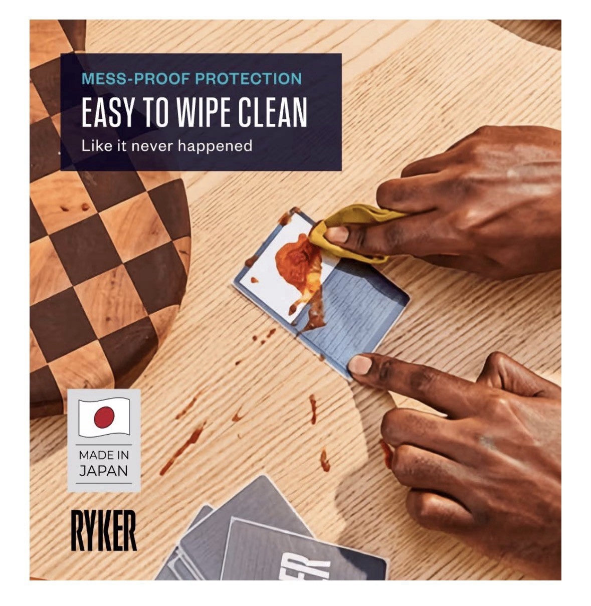 Ryker 100 Premium Card Sleeves Standard European Clear Matte Reinforced Edges