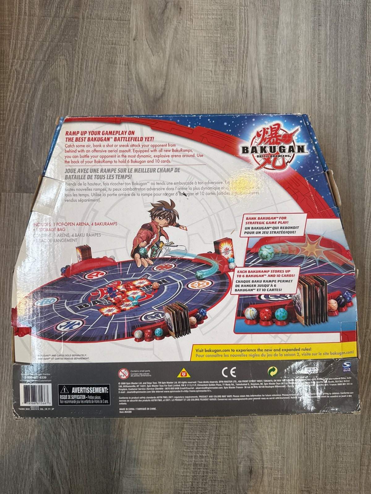 Bakugan Battle Brawlers BakuBowl Arena Sega Toys w/ Exclusive Bakugan