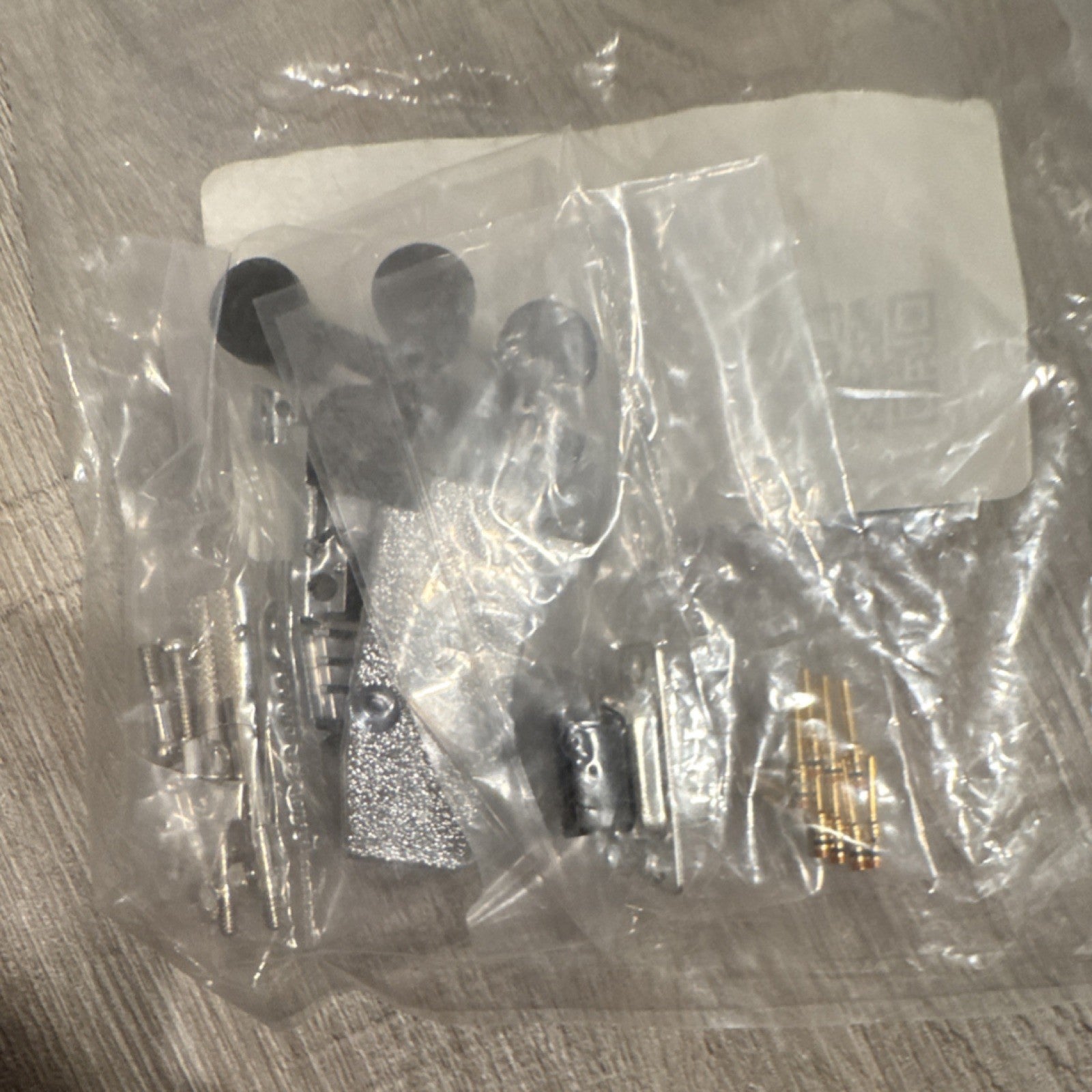 3-Pin Crimp Connector Kit Silver Panel Mount Metal Housing