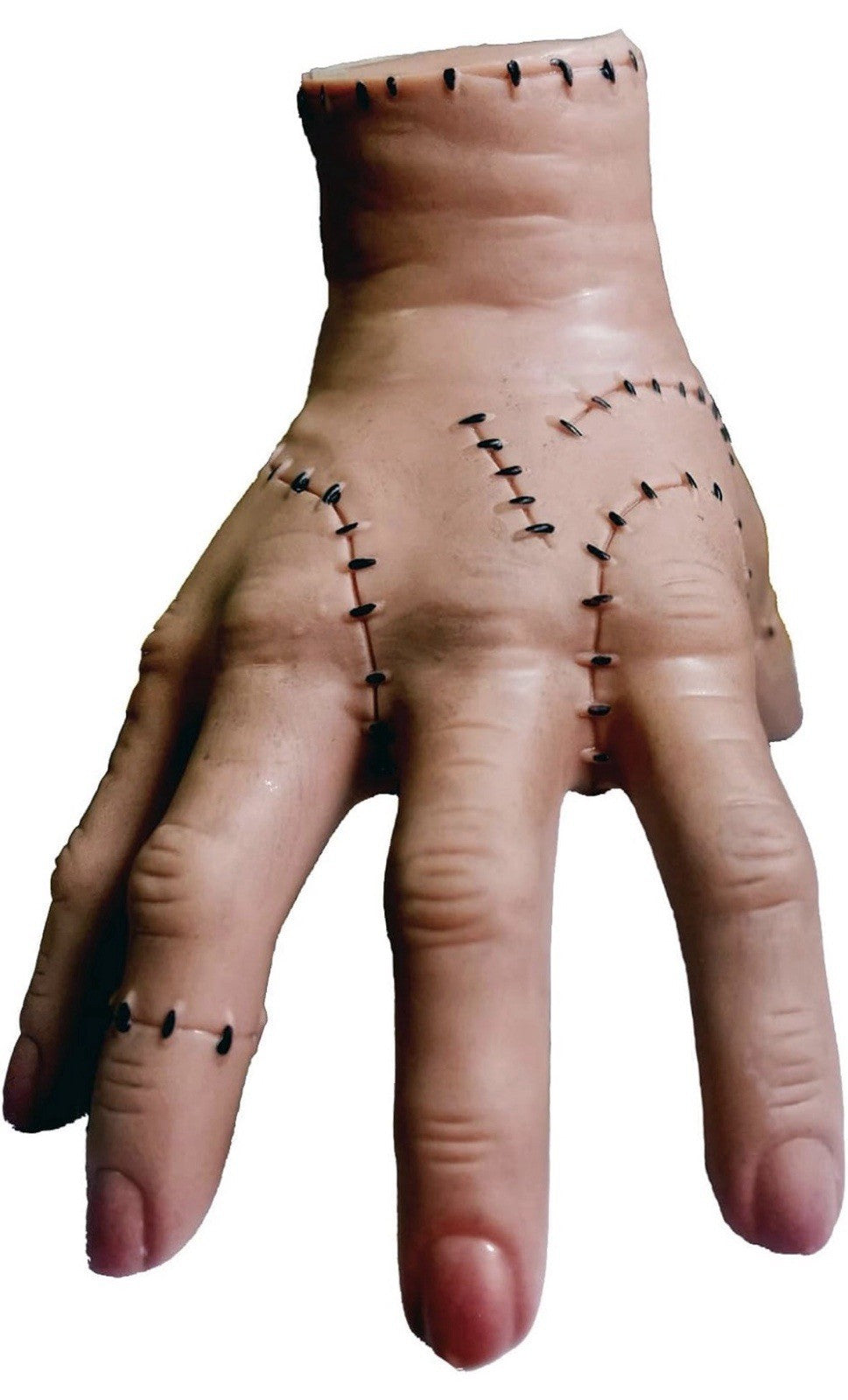 Stitched Realistic Plastic Prop Hand Halloween Decoration Beige Black
