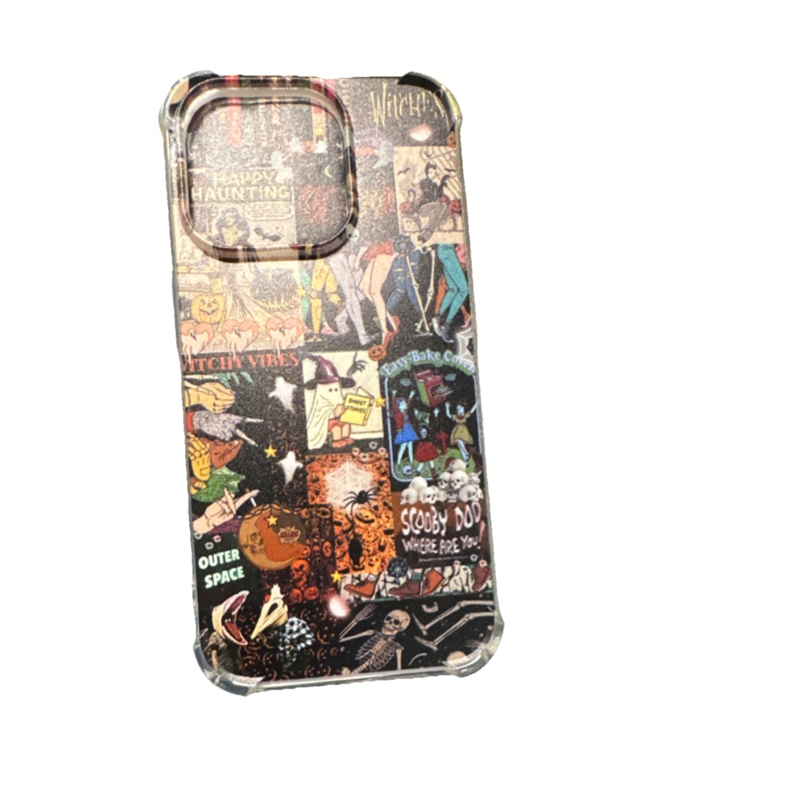 Scooby-Doo Halloween Cartoon TPU Hard Case for iPhone 15 Pro Witch Ghost