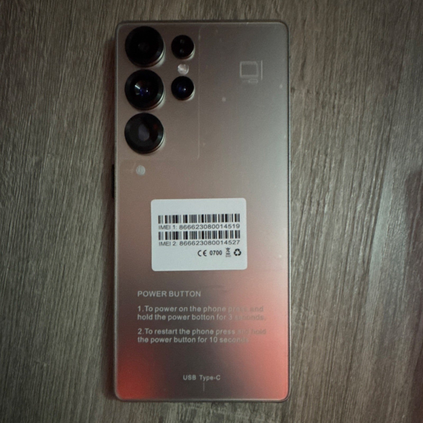 New Smartphone Grey 12GB RAM 512GB Storage 6.7in USB Type-C