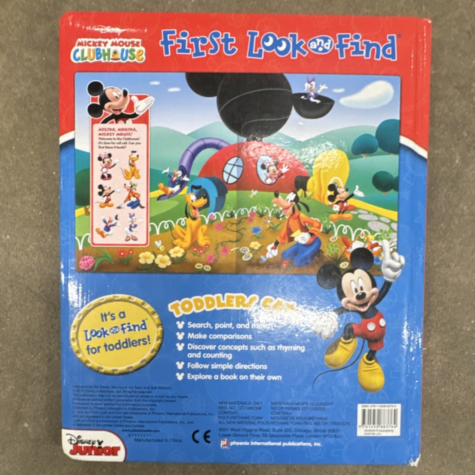 Disney Mickey Mouse Clubhouse First Look and Find Book Disney Junior Franchise