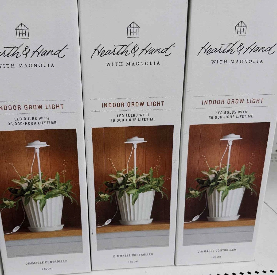 16” Hearth & Hand with Magnolia Indoor LED Grow Light Dimmable Controller 36,000h