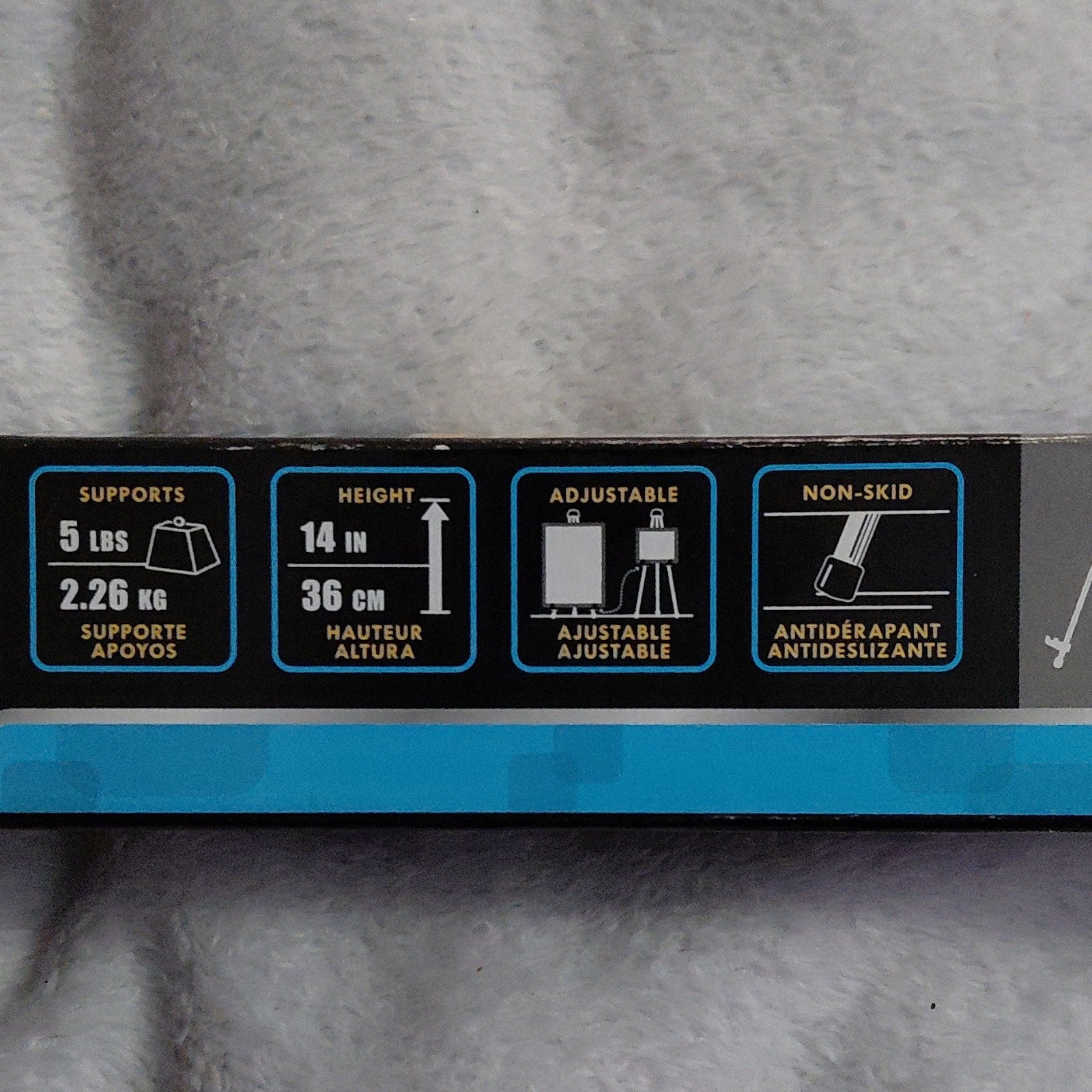 Quartet Instant Easel 14 in Adjustable Non-skid Tabletop Stand Model 28E