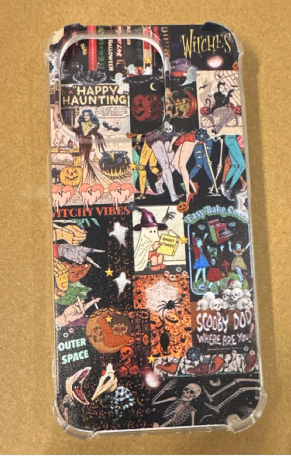 Halloween Cartoon Scooby Doo Ghost Multicolor Hard TPU Case iPhone 15 Pro Max